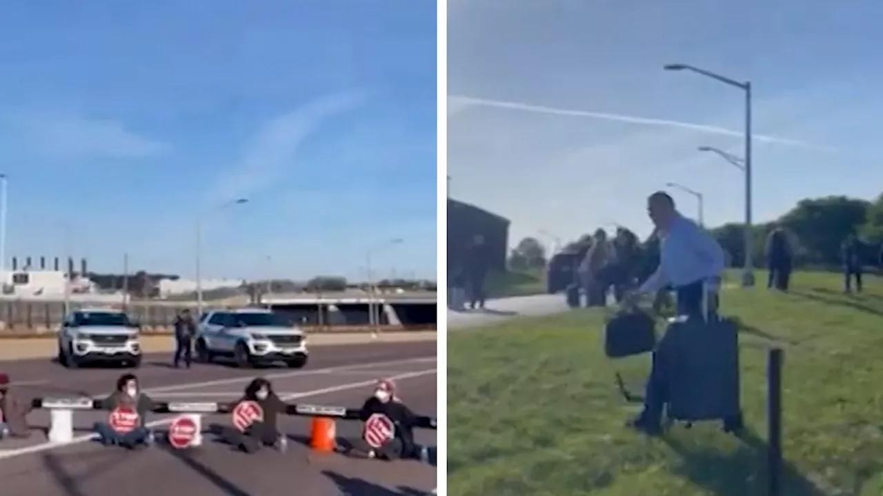 Pro-Palestinian Protesters Disrupt Chicago Travelers at O'Hare International Airport