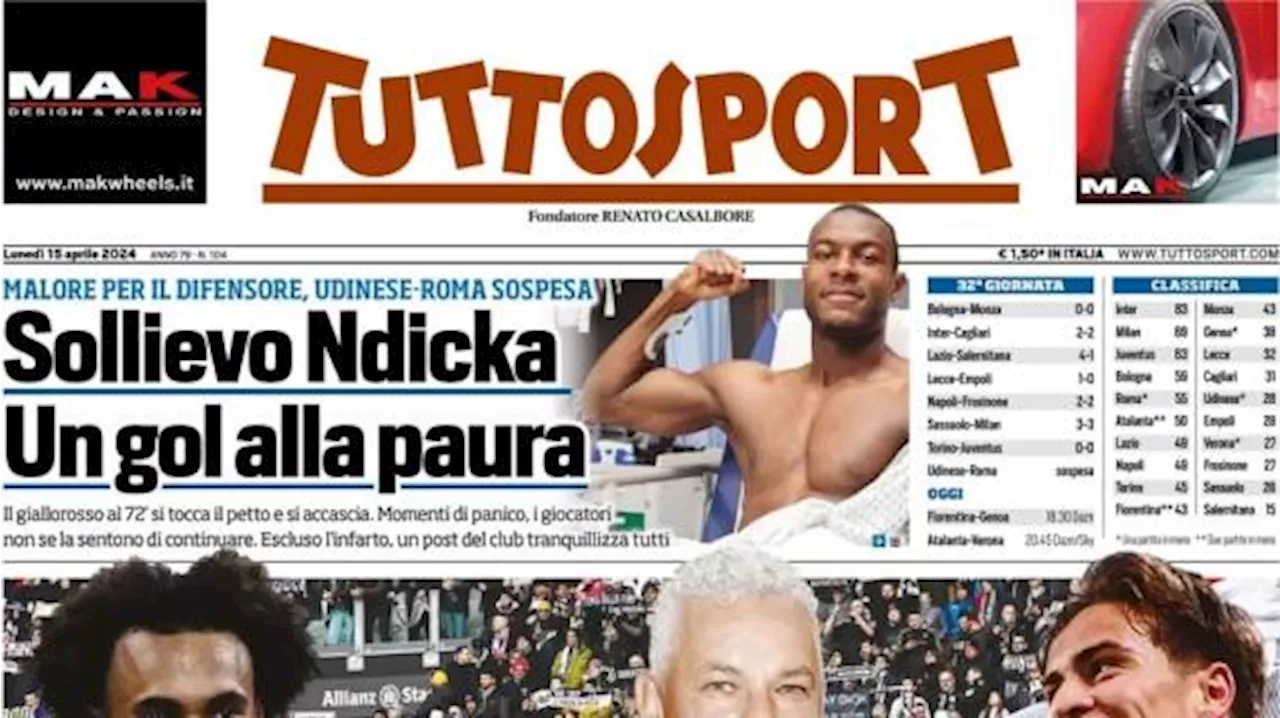 Tuttosport in apertura: 'Roberto Baggio vota Zirkzee e lancia Yildiz'