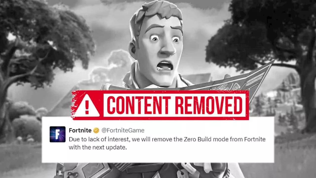 Is Fortnite removing Zero Build modes?