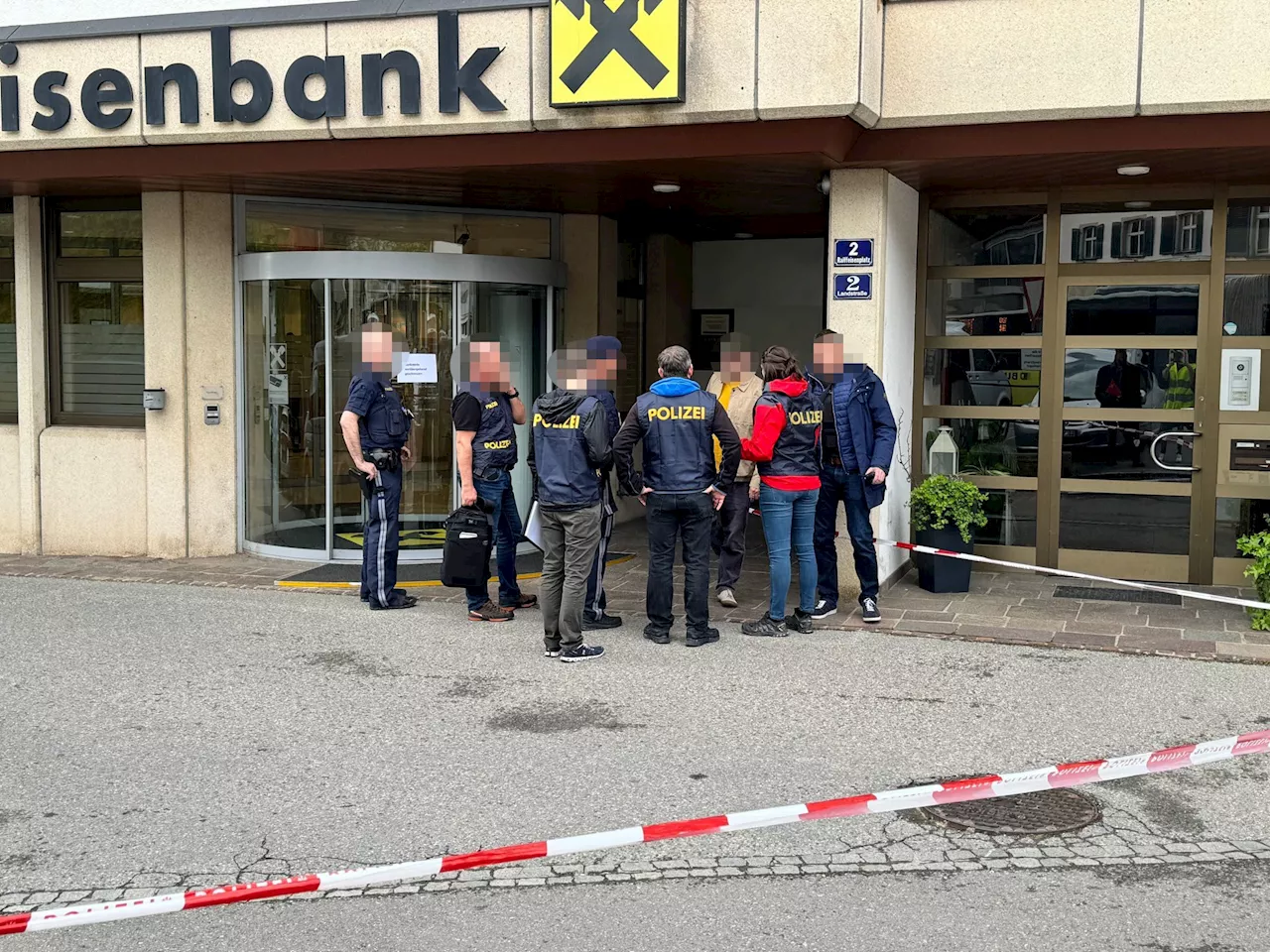 Erste Bilder zum Banküberfall in Lochau