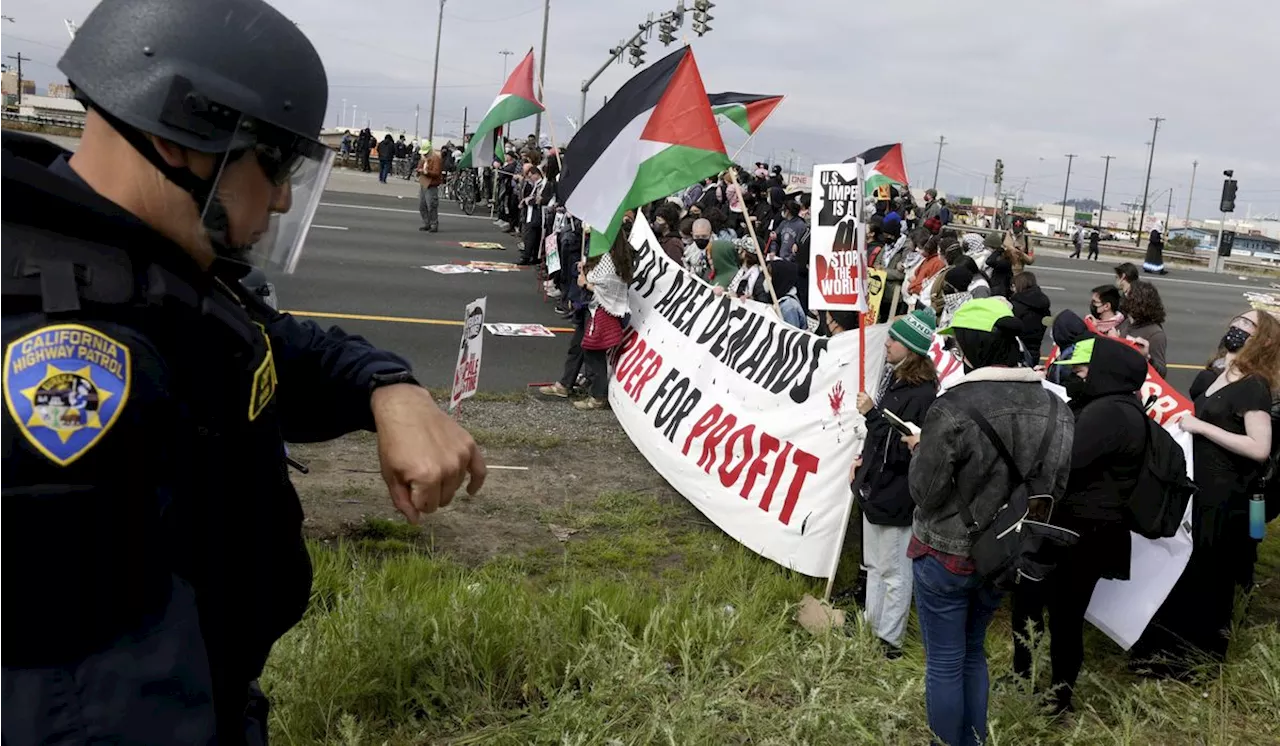 Pro-Palestinian protests target U.S. economic centers by blocking major bridges, highways