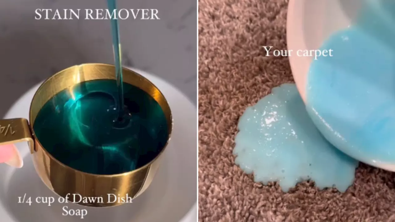 Home cleaner wows with simple three-ingredient homemade stain remover recipe for carpets, clothes and mattresses