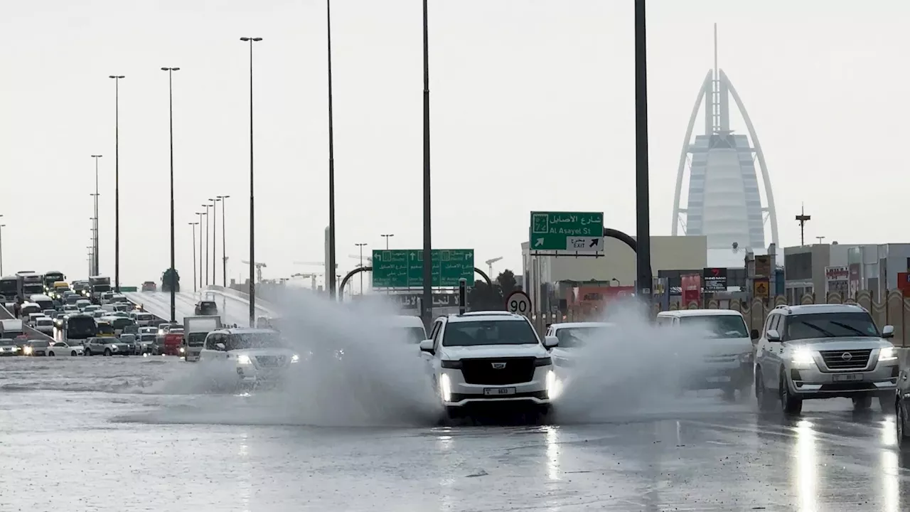 Heavy rains lash UAE and surrounding nations as the death toll in Oman rises to 18