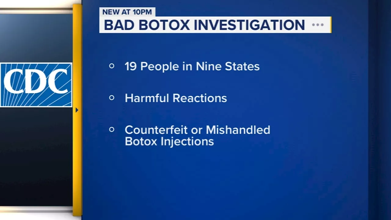 CDC widens investigation into botulism-like illness possibly linked to fake Botox in 9 states