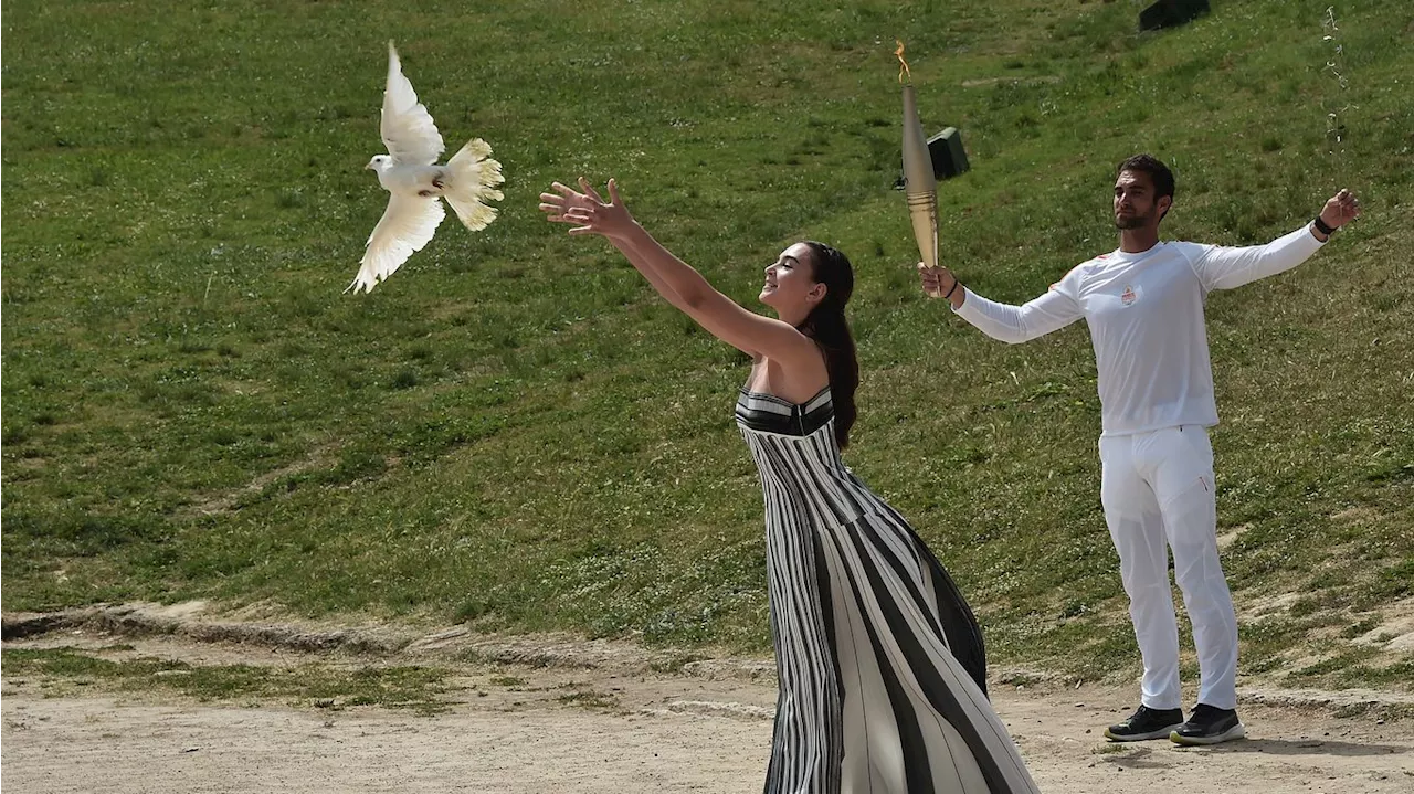 In Photos: 2024 Olympic flame is lit during countdown to Paris games