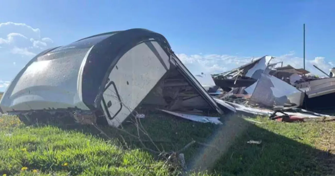 Tornadoes cause damage in Kansas and Iowa as severe storms hit Midwest