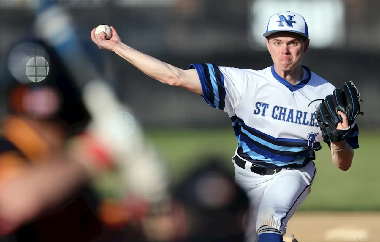 As St. Charles North’s ace, Josh Caccia expects to pitch first game of every series. ‘He just goes right at you.’