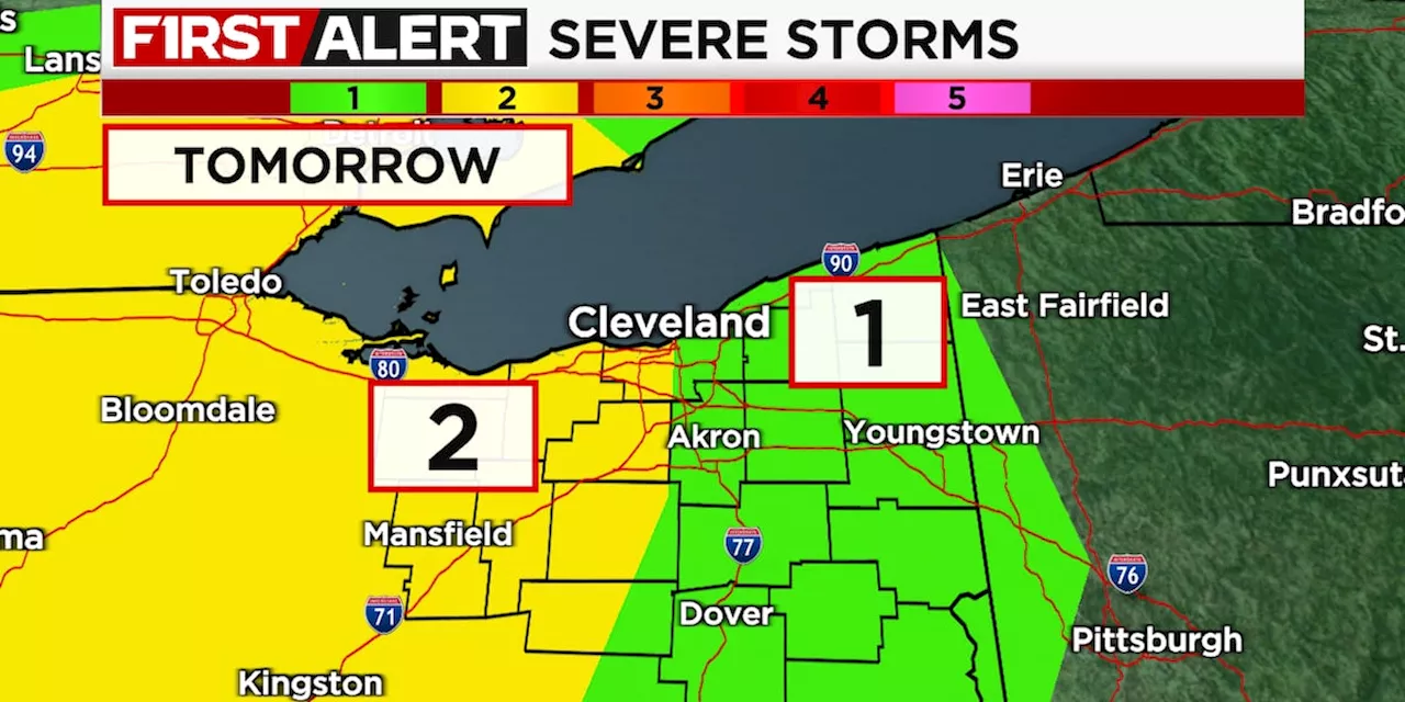 19 First Alert Day: Severe storm threat later in the day tomorrow