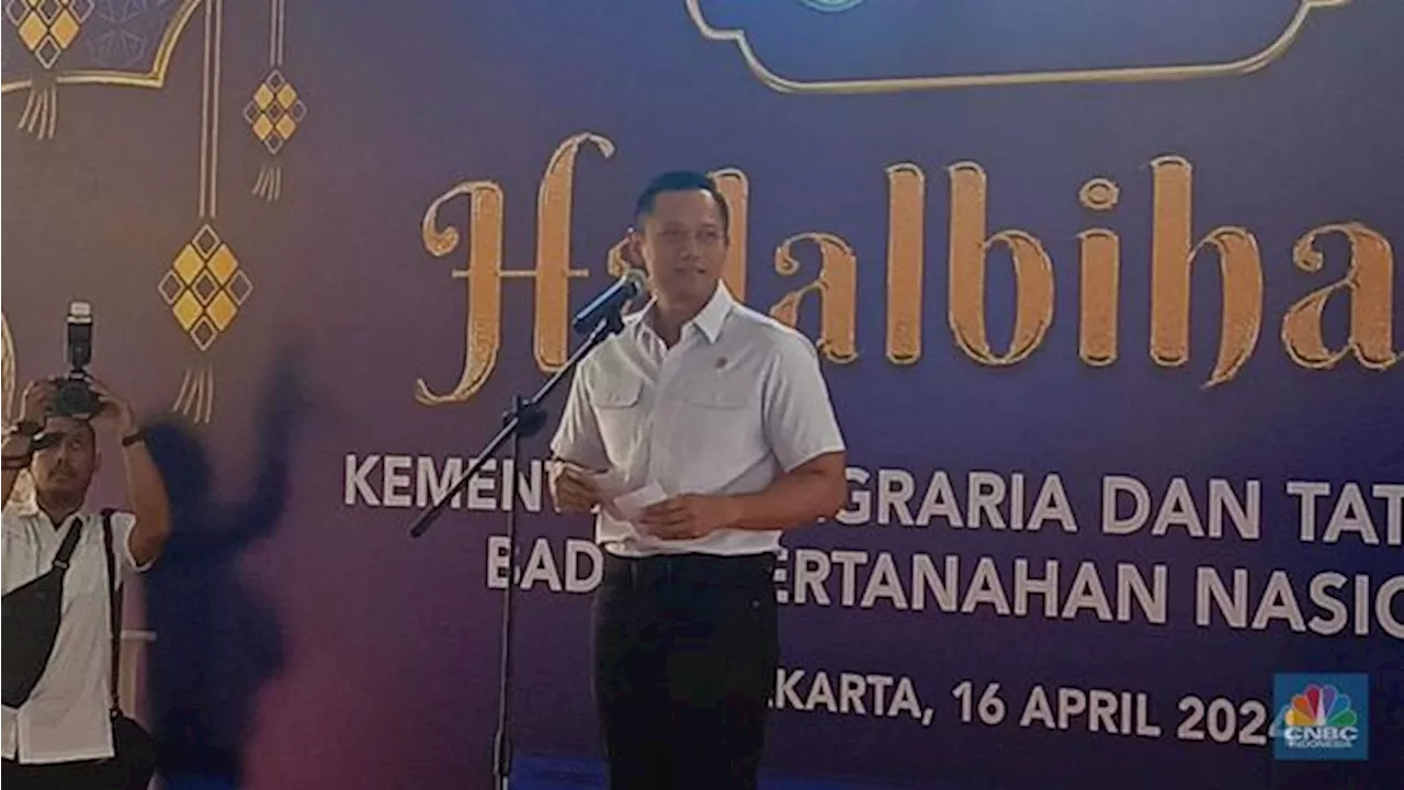 Cerita Halalbihalal AHY di Kementerian ATR, Beri Wejangan Leadership