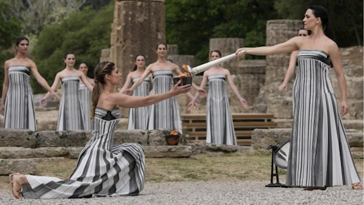 Paris Olympics flame lit at ancient cradle of games in Greece