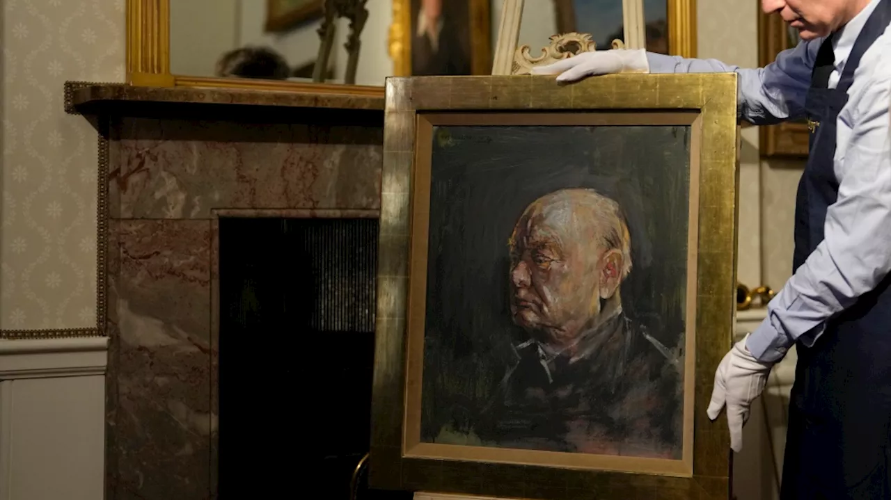 A painting of Winston Churchill by an artist whose work he hated is up for auction