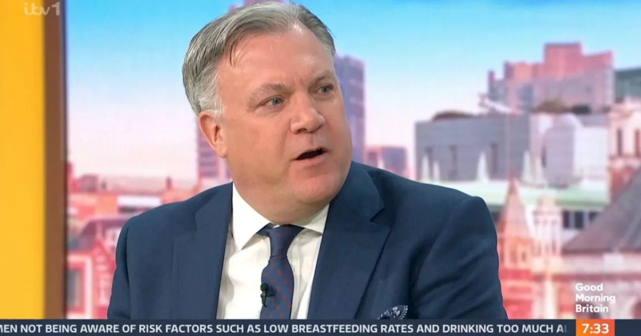 GMB's Ed Balls supported by Susanna Reid as he issues health update