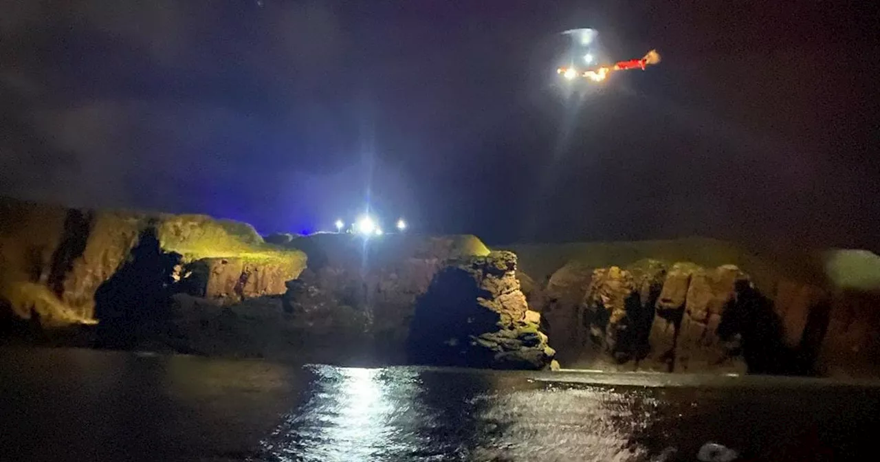 Major cliff rescue as man saved in late night drama on Scottish coast