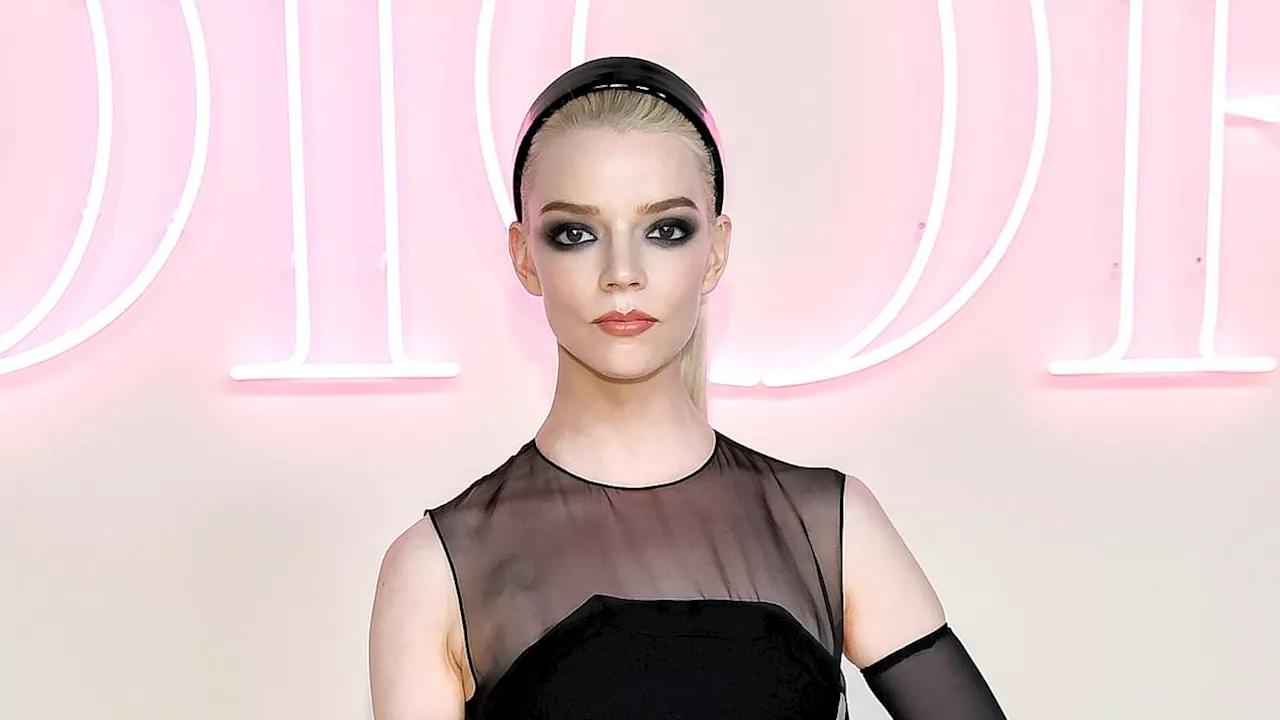 Anya Taylor-Joy wows in sleek black gown as she joins Michelle Williams, Rachel Zegler, and Diane...