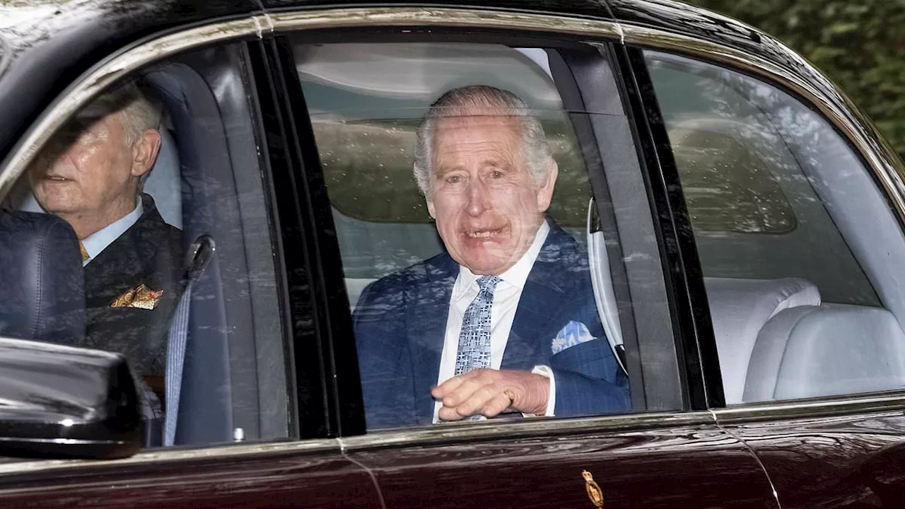 King Charles waves to royal fans as he returns to Clarence House