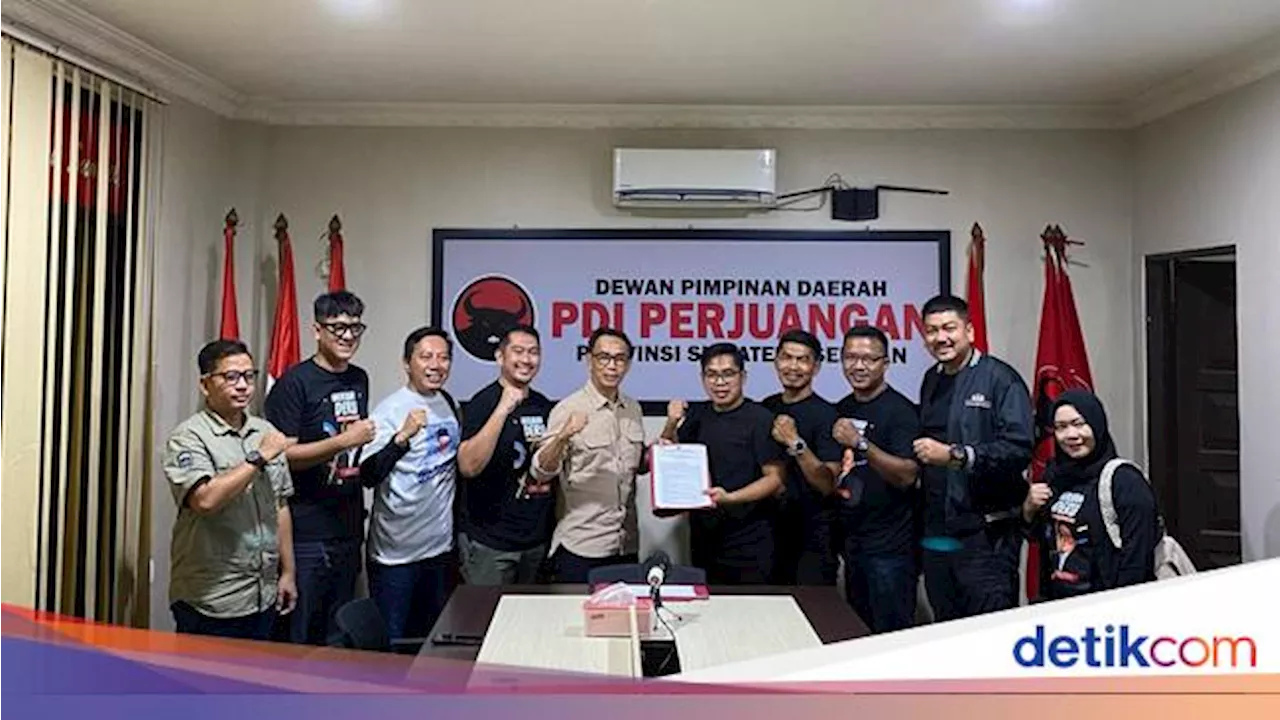 Herman Deru Ambil Formulir Pendaftaran Balongub di PDIP Sumsel