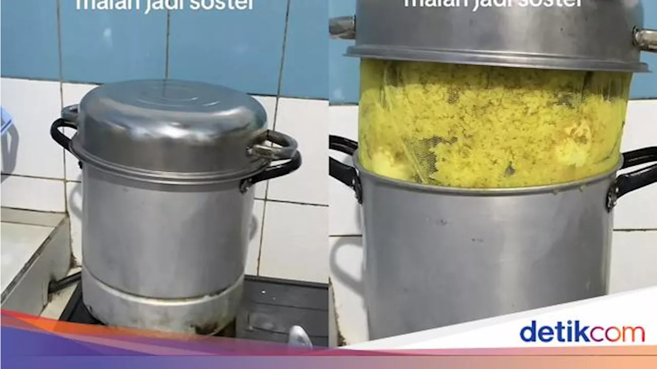 Viral Nenek Kukus Nasi Kuning Malah Meluap Mirip Sostel