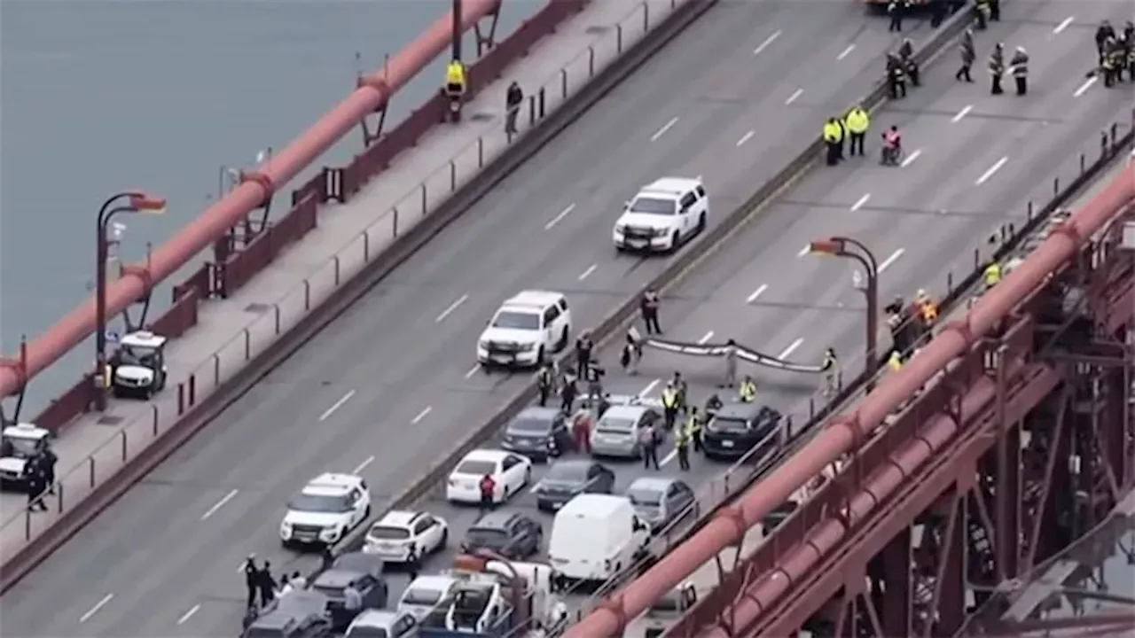 Pro-Palestinian protesters block Golden Gate bridge, roads across US