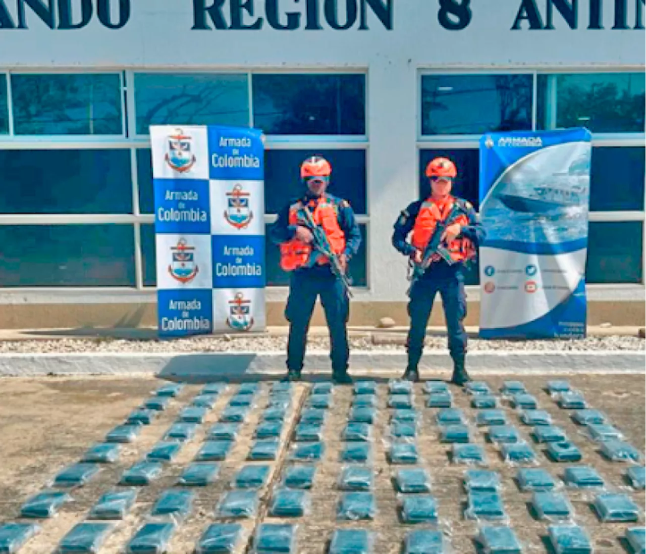 Cayó contenedor con 106 kilos de cocaína escondidos en cajas de bananos