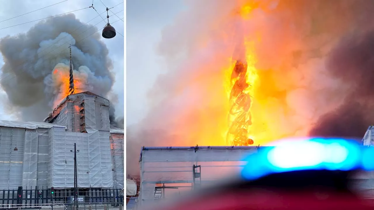 Brand i Börsen i Köpenhamn