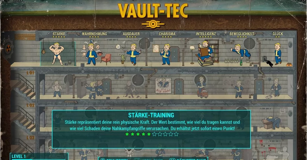 Charaktererstellung und Skill-System in Fallout 4