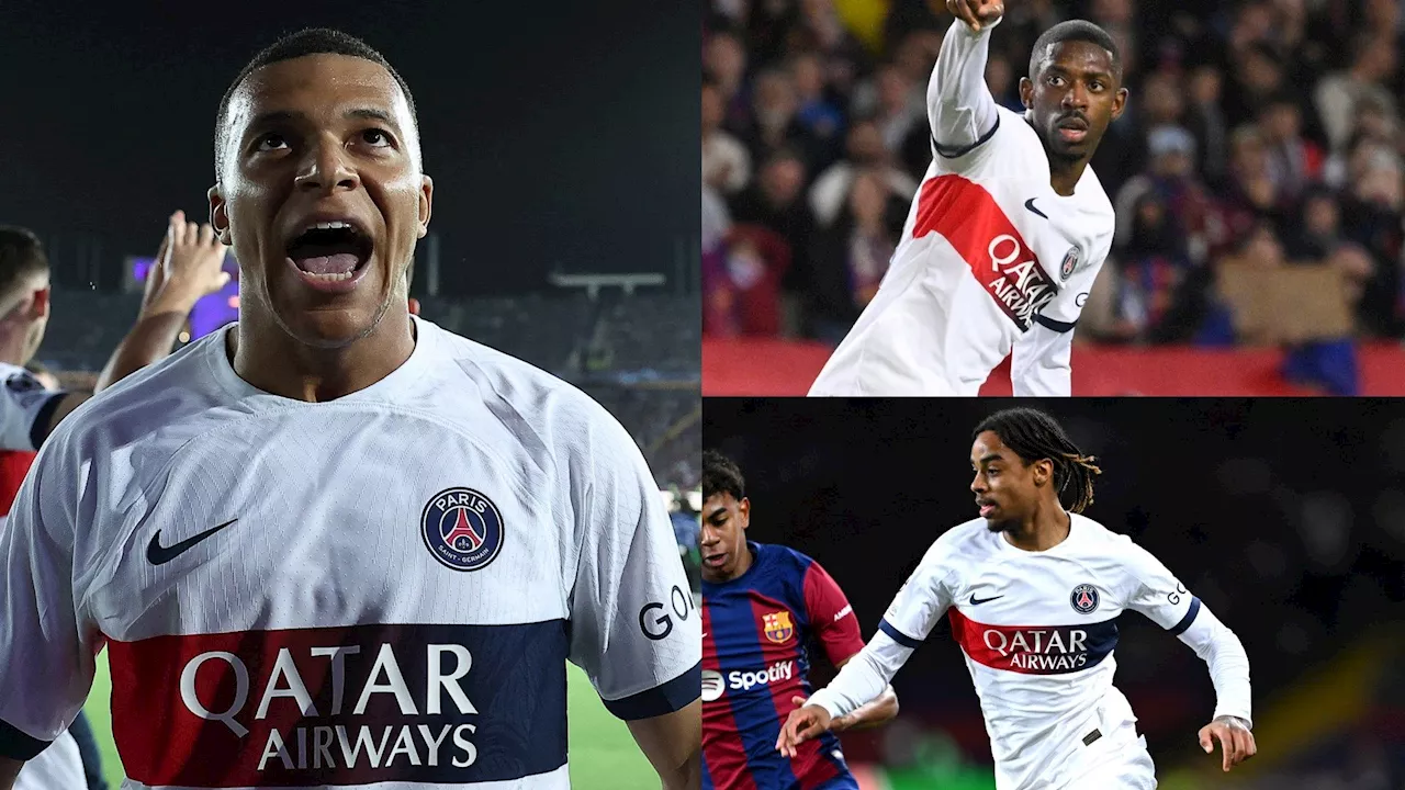 PSG player ratings vs Barcelona: Remontada revenge! Kylian Mbappe spot on to complete Champions League comeback as Ousmane Dembele silences the boos and brilliant Bradley Barcola runs Ronald Araujo ragged