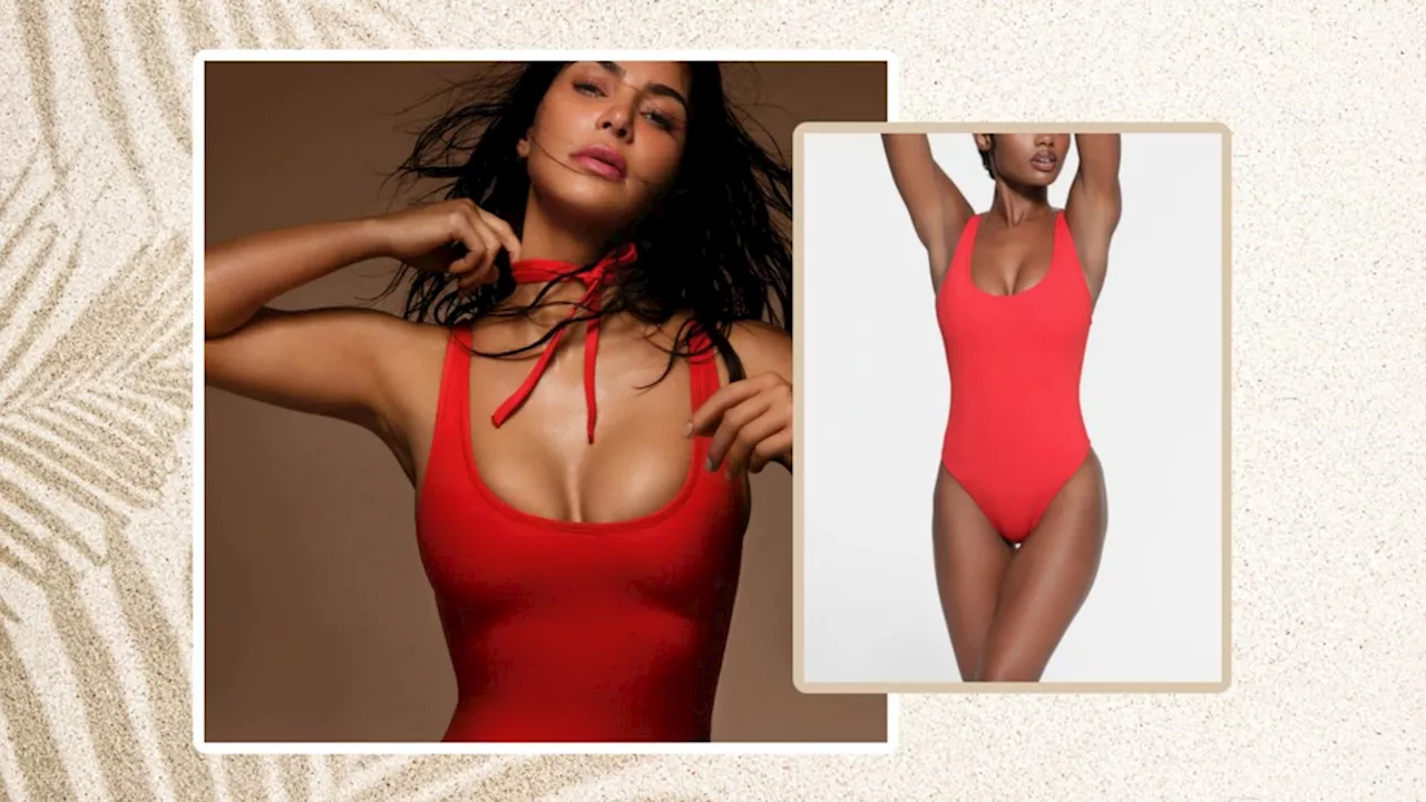 I predict Kim Kardashian's red Skims swimsuit will be the first to sell out