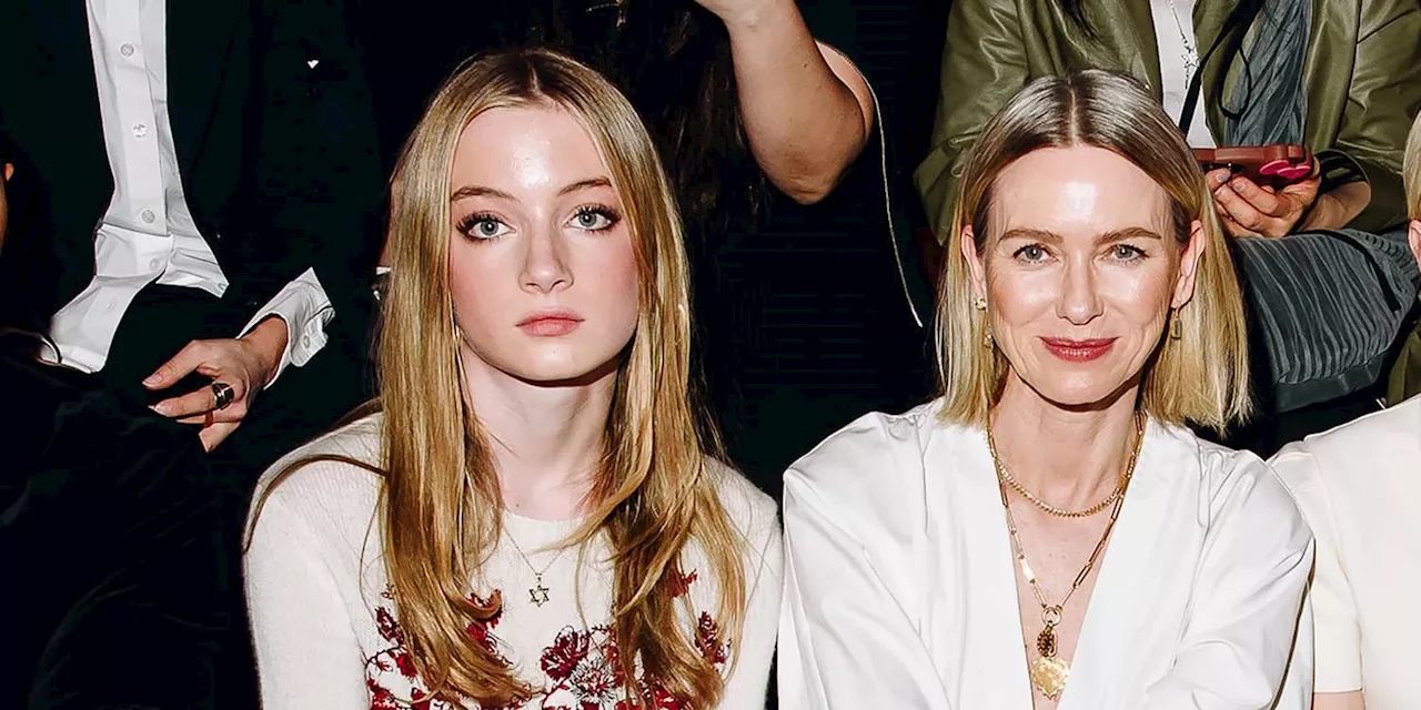 Naomi Watts And Her Lookalike Daughter Kai Had a Rare Outing Together at the Dior Show