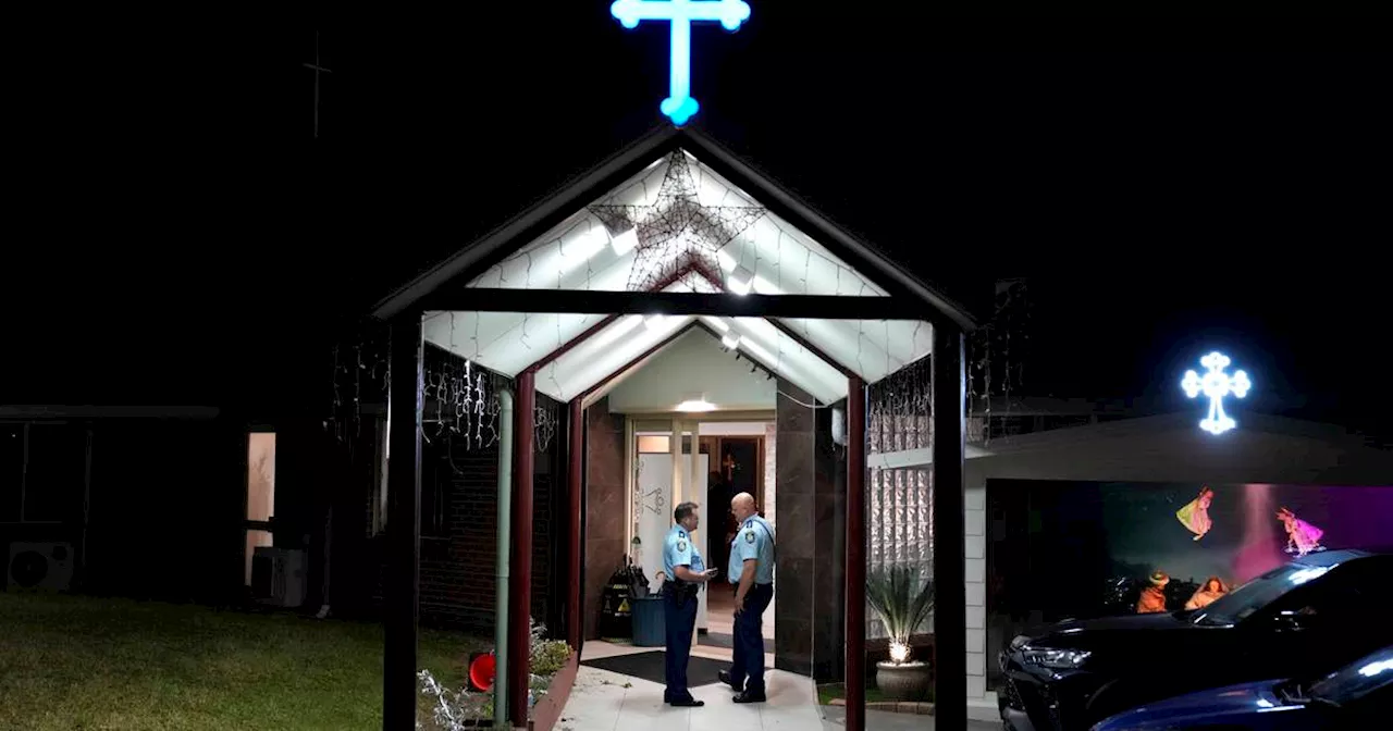 Sydney church attack: stabbing of bishop and priest being treated as terrorism, police say