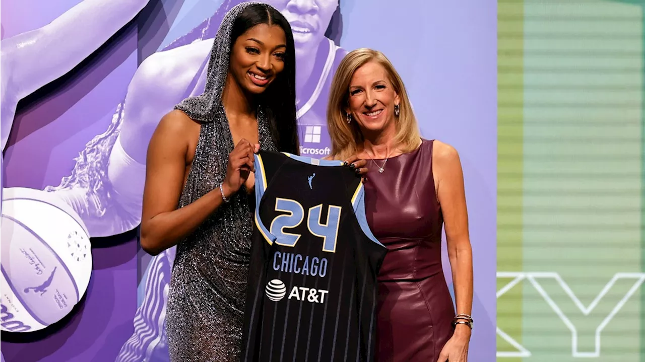 Chicago Sky select Angel Reese with the No. 7 pick in the 2024 WNBA Draft