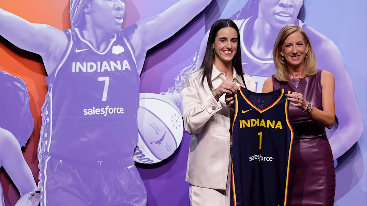 No surprise here: Caitlin Clark taken No. 1 in the WNBA draft by the Indiana Fever