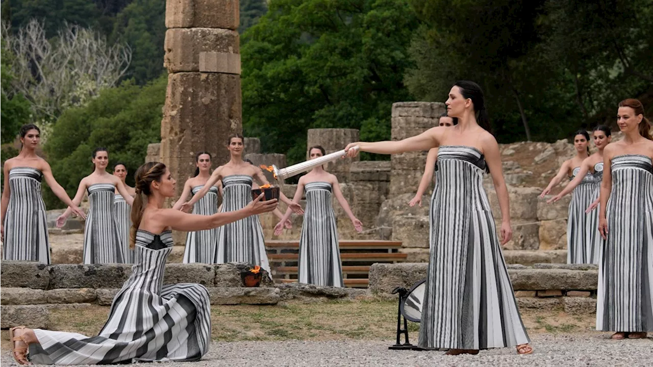 Olympic flame lit in Greece, beginning months-long journey to Paris