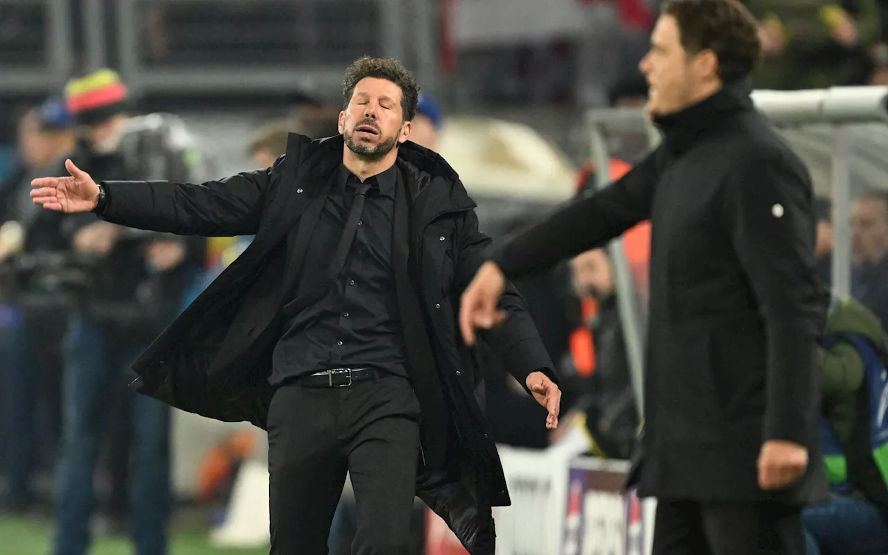 Simeone aponta motivo da eliminação do Atlético de Madrid na Champions League