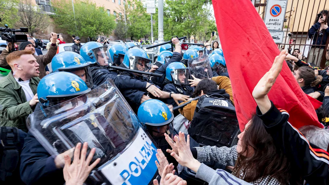 Scontri alla Sapienza dopo il no al boicottaggio di Israele, i collettivi assaltano rettorato e commissariato…