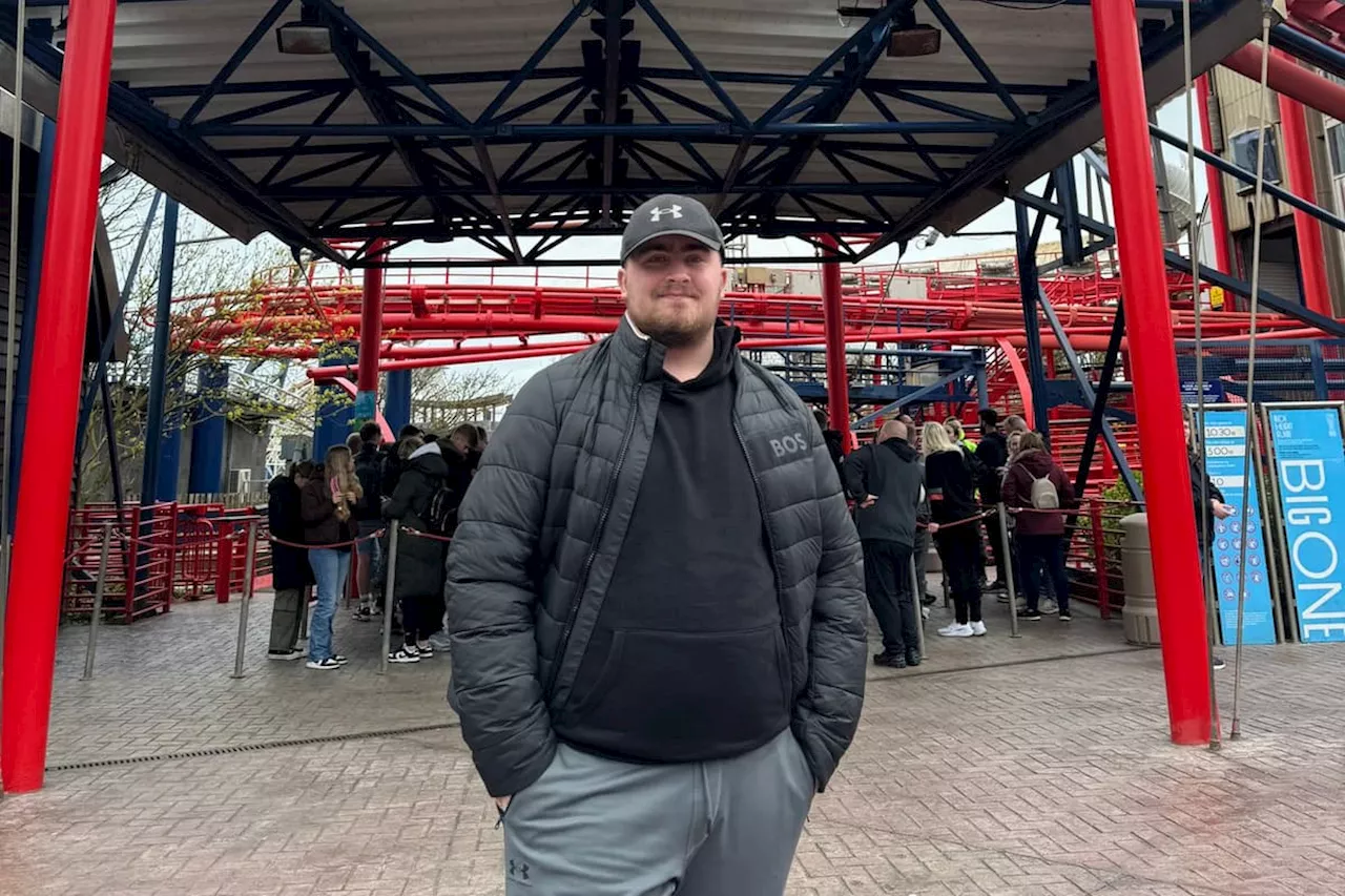 Luke Littler visits Blackpool's Pleasure Beach Resort to celebrate Forbes 30 Under 30 recognition