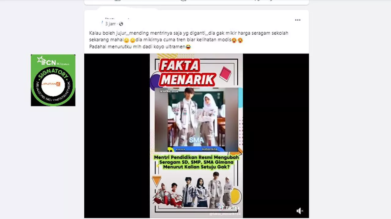 Deretan Kabar Viral Terkait Kebijakan Menteri Pendidikan Nadiem Makarim, Hoaks atau Fakta?