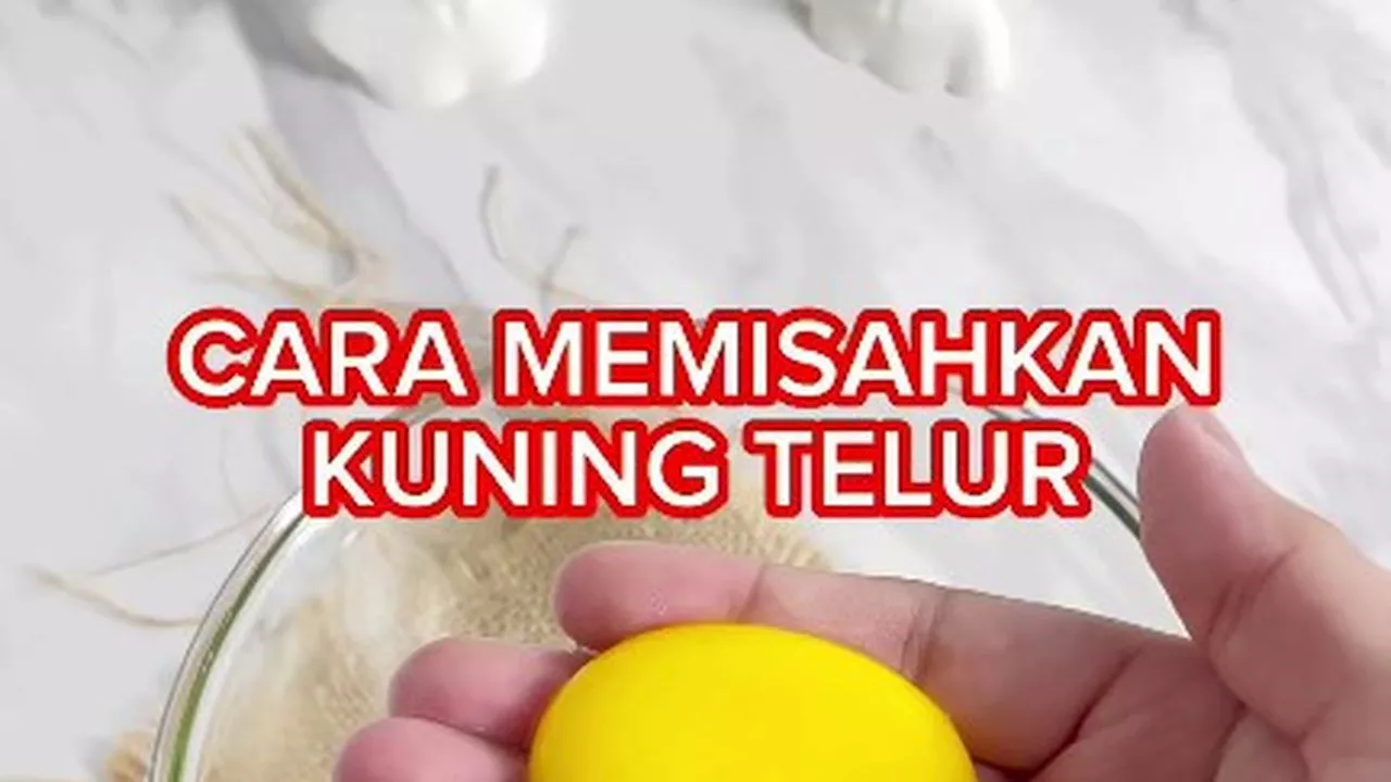 Hanya Pakai 1 Bahan Dapur, Ini Cara Pisahkan Putih dan Kuning Telur