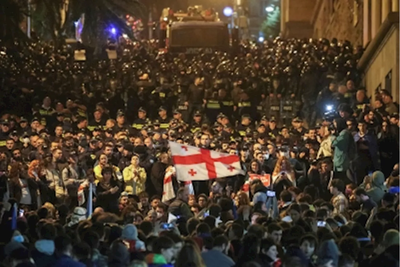 Georgia’s parliament presses forward with ‘foreign agent’ bill despite protests