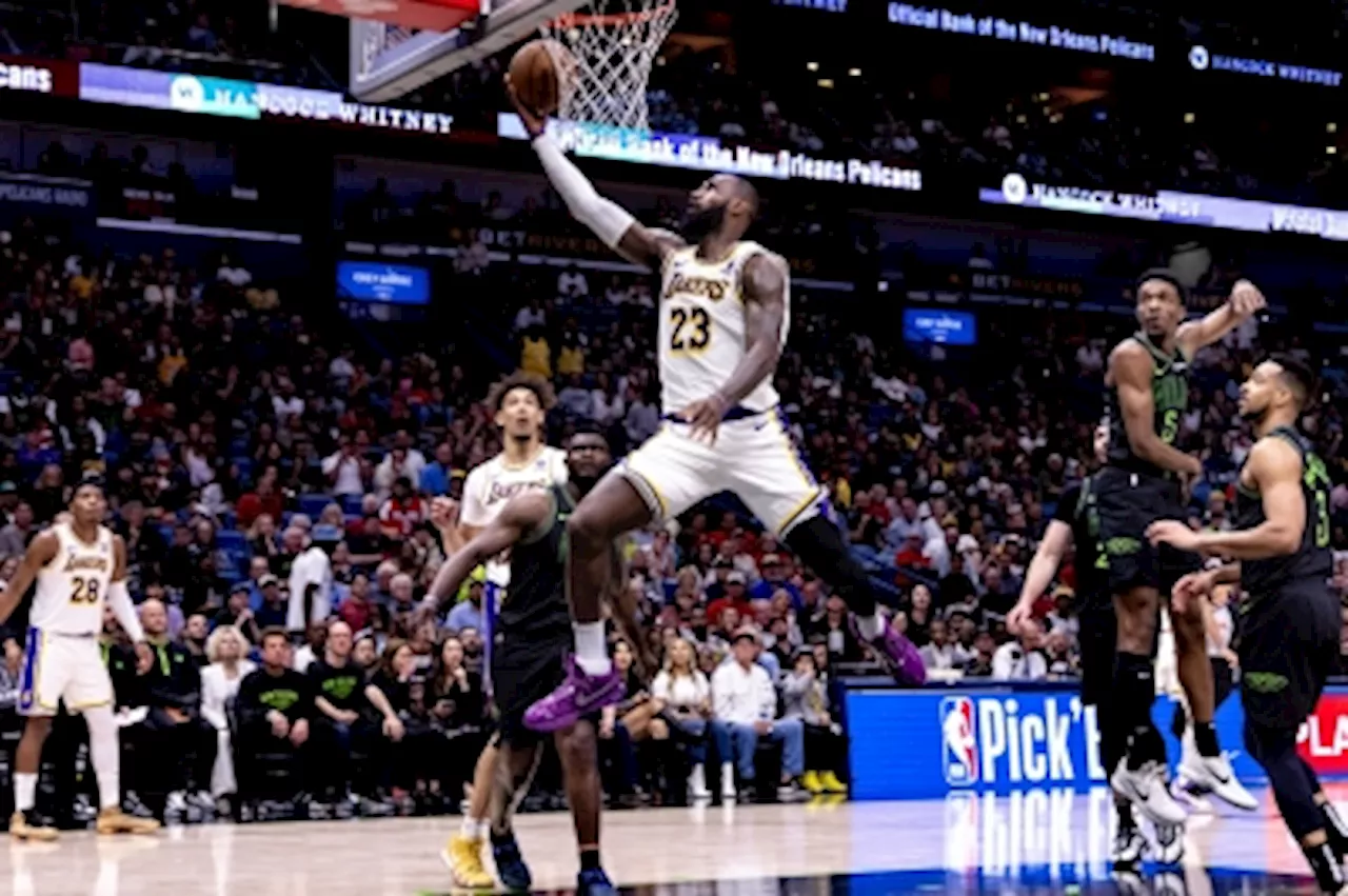 LeBron’s Lakers take on Pelicans as NBA play-in tips off