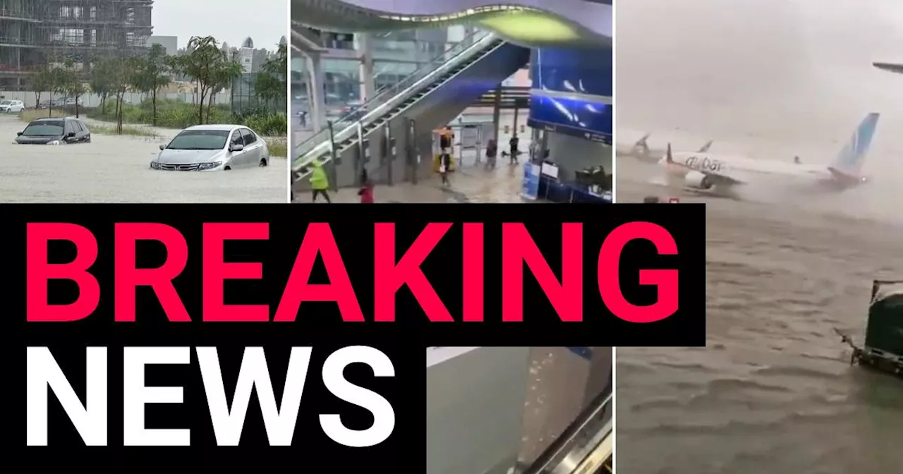 Dubai airport flooded, flights cancelled and suspended in huge storm