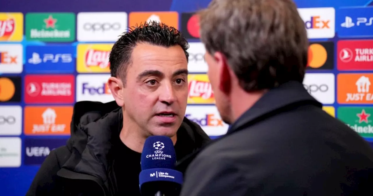 What Xavi told the ref after Barcelona's Champions League defeat to PSG