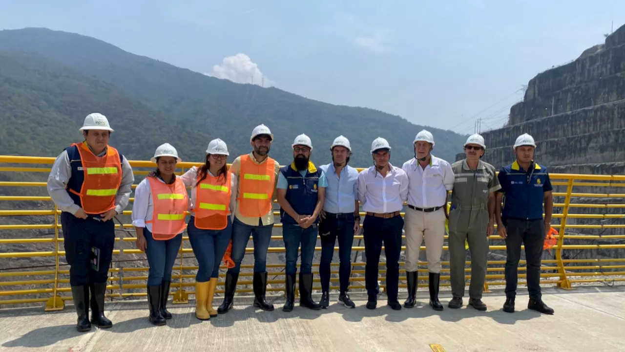 Así fue la visita del director de la UNGRD a la Central Hidroituango