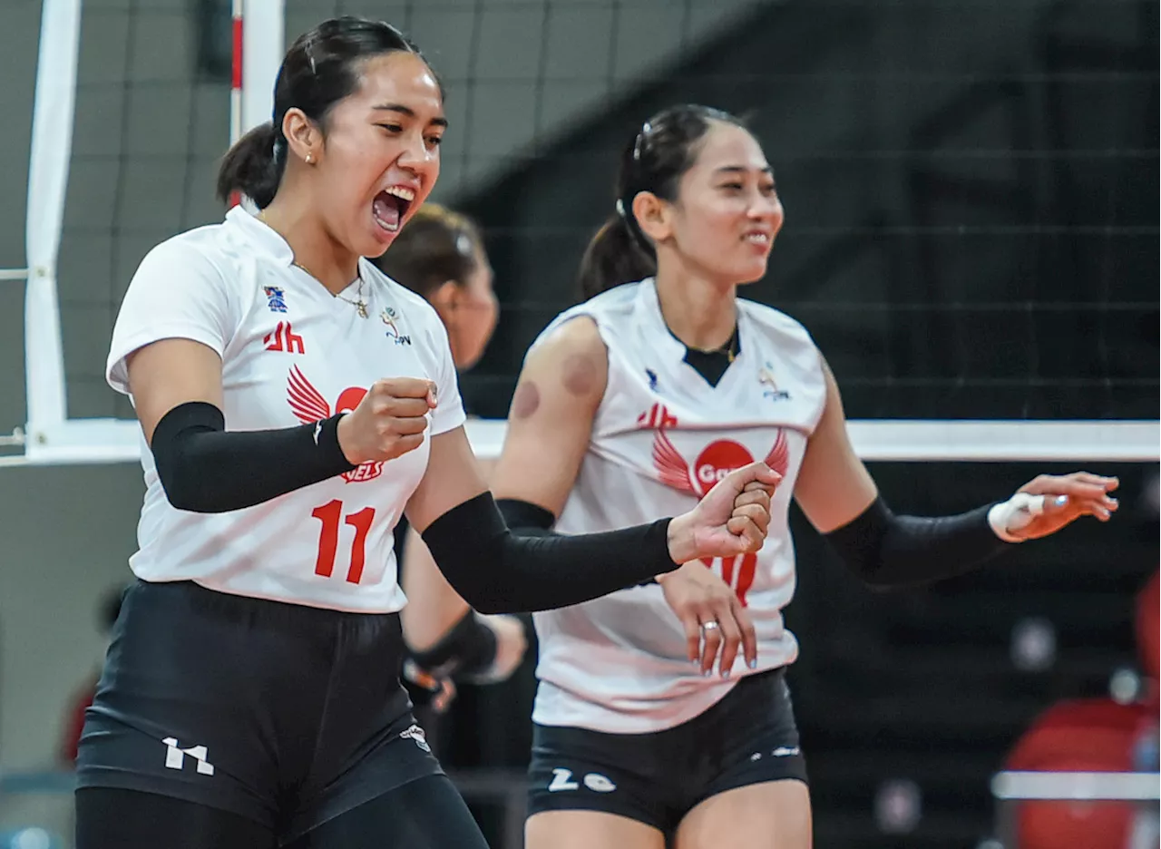 Angels batter HD Spikers, firm up semis bid