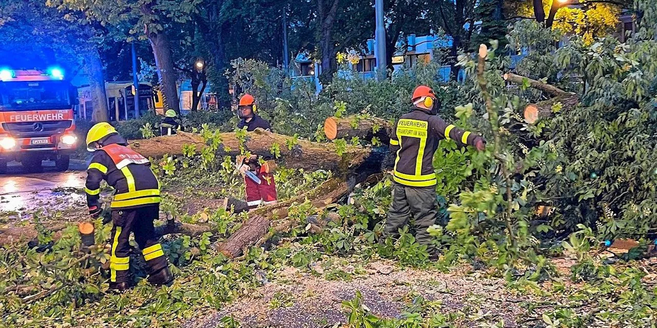 Unwetter: Große Zugverspätungen, verletzte Passanten