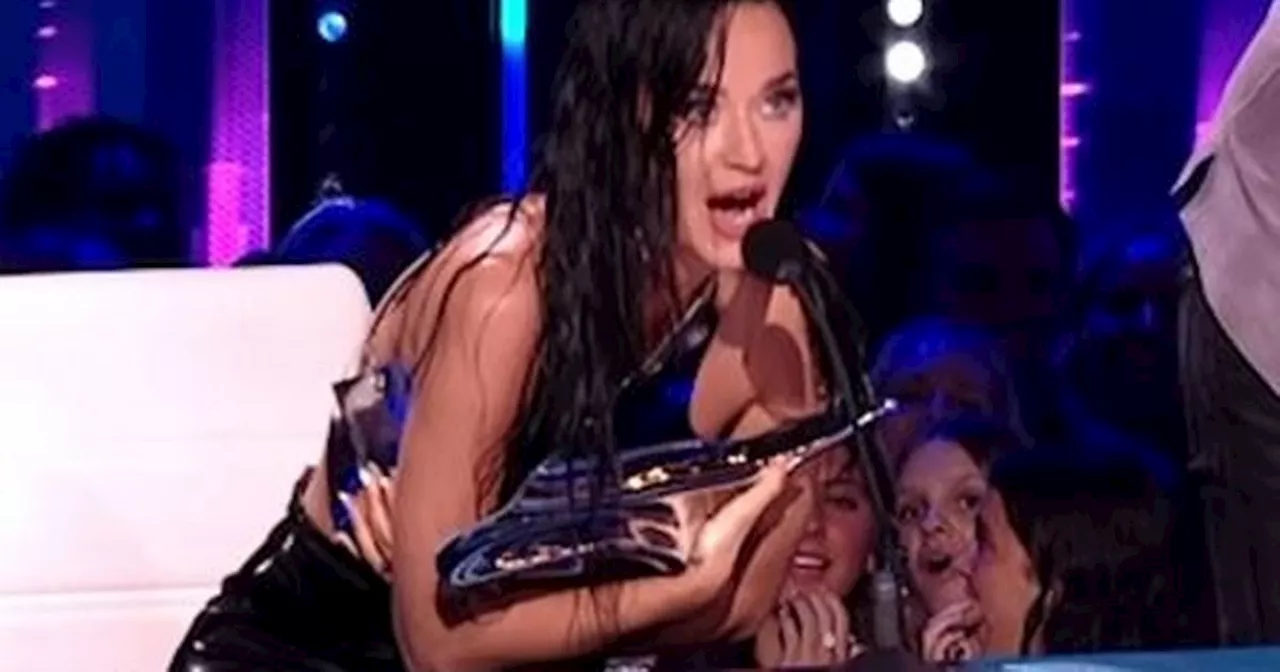 Katy Perry suffers huge wardrobe malfunction on American Idol