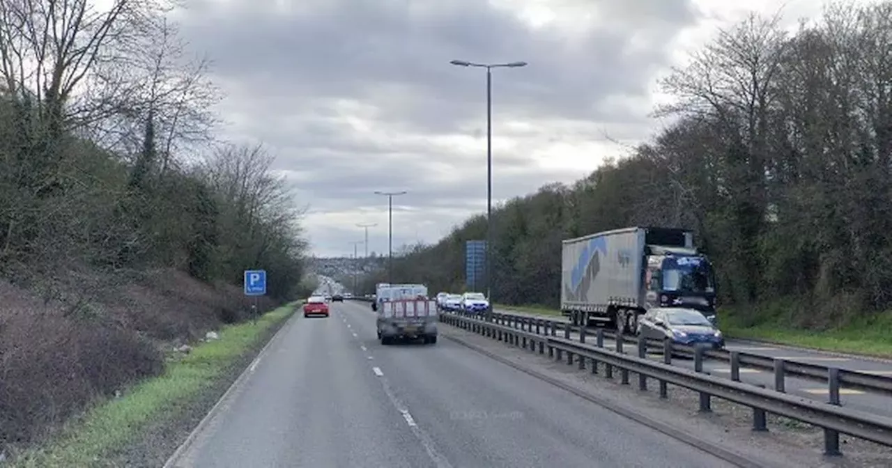 Two-car crash caused delays on A52 near busy roundabout