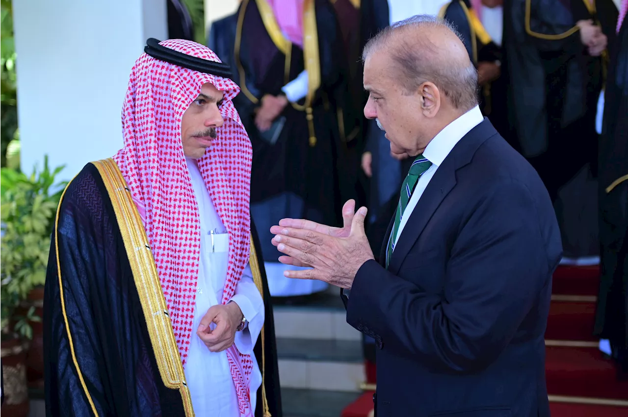 Saudi FM Arrives In PM House: Prince Faisal Bin Farhan Leading Saudi Delegation