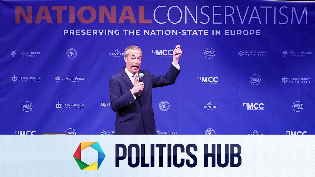 Politics latest: 'I'm not going to get involved in a fight' - Nigel Farage speaks out after leaving conference following police arrival