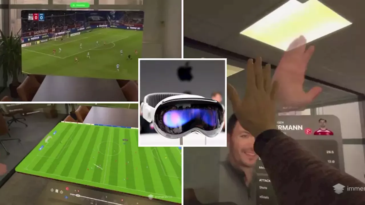 Fan watches Bundesliga game on Apple Vision Pro and the footage is incredible