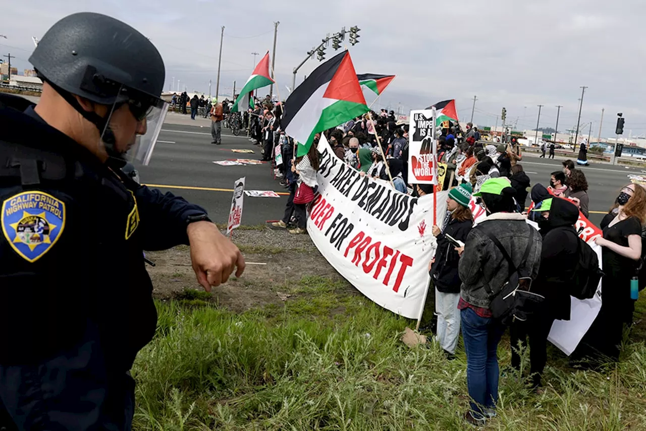 Pro-Palestinian demonstrators shut down airport highways and key bridges in major U.S. cities